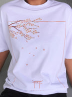 Front Print - Peach Blossom T-Shirt
