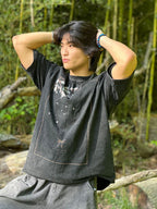 Front Print Peach Blossom Vintage T-Shirt