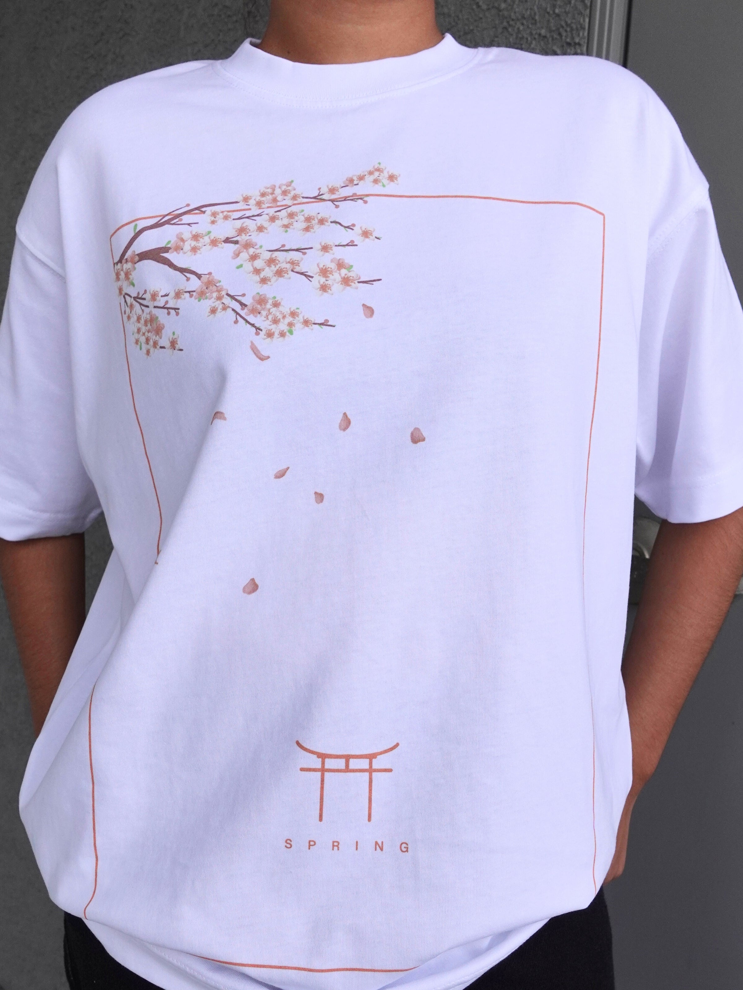 Front Print - Peach Blossom T-Shirt
