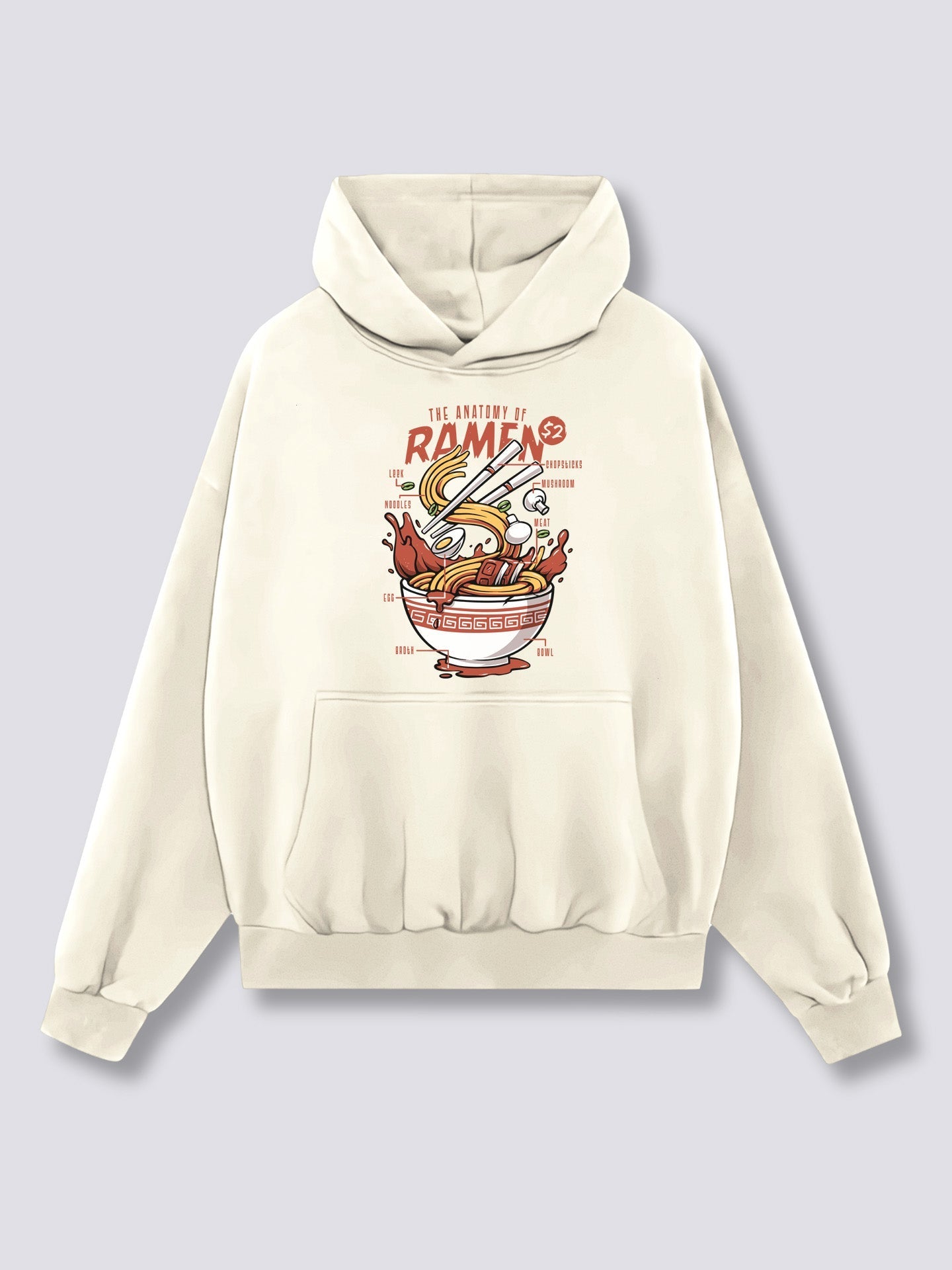 Front Print - Anatomy of Ramen Hoodie