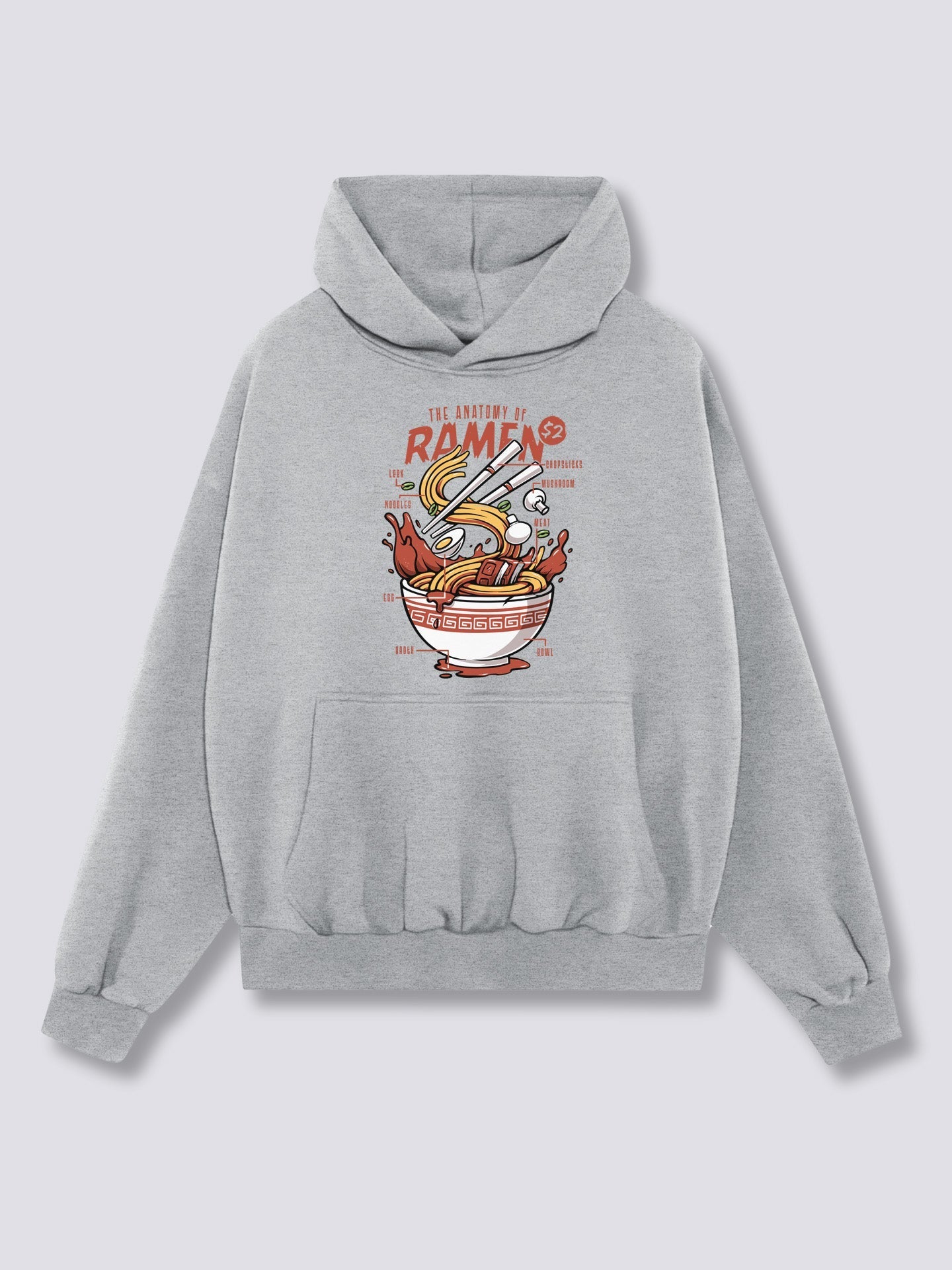 Front Print - Anatomy of Ramen Hoodie
