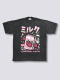 Front Print - Strawberry Milk Vintage T-Shirt