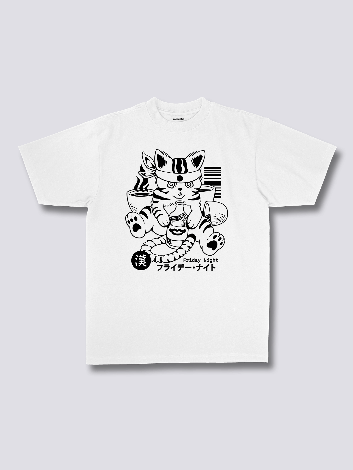 Front Print - Boozy Cat T-Shirt