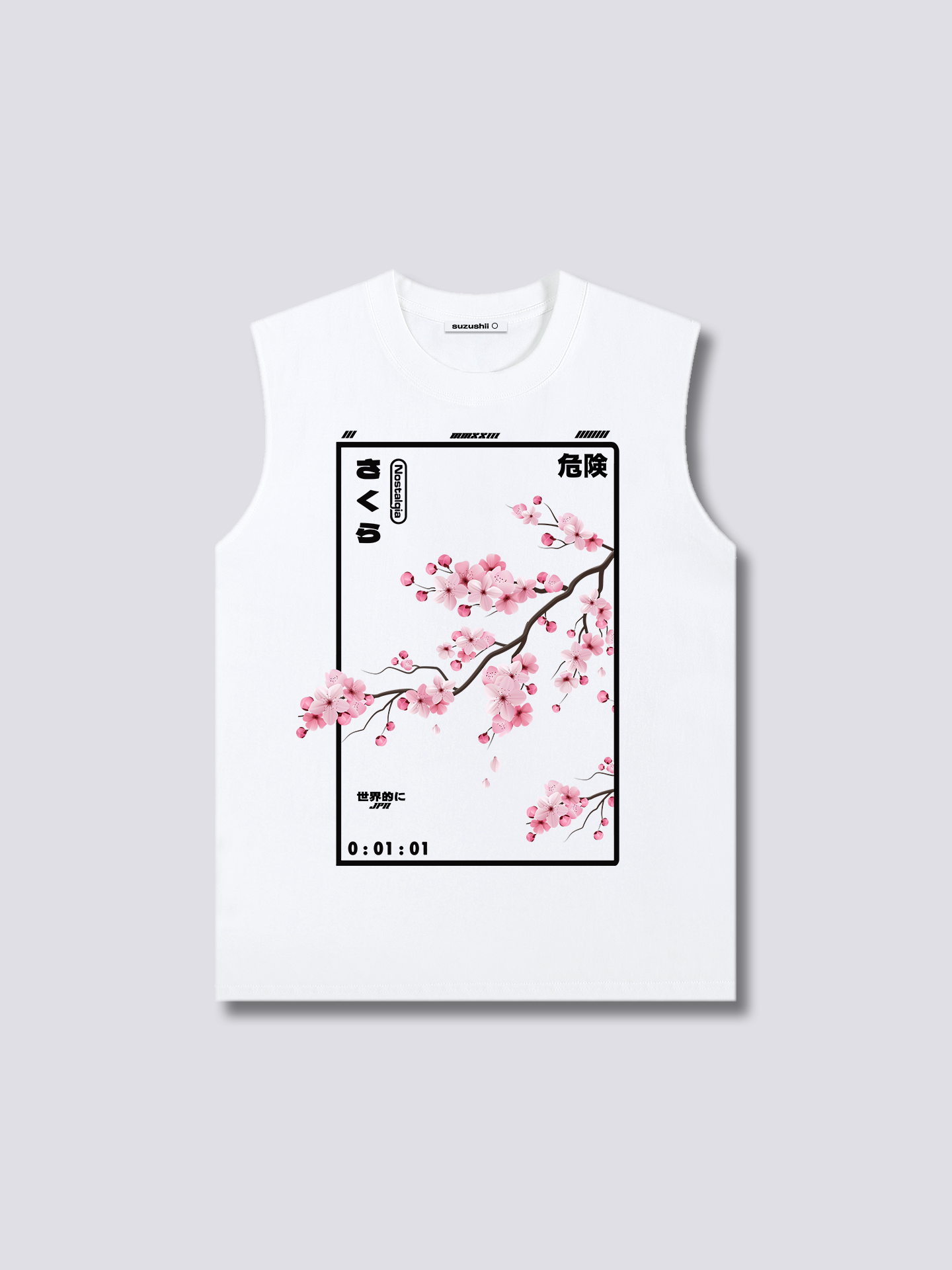 Front Print - Cherry Blossom Tank Top
