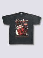 Front Print - Chocolate Pokii Vintage T-Shirt
