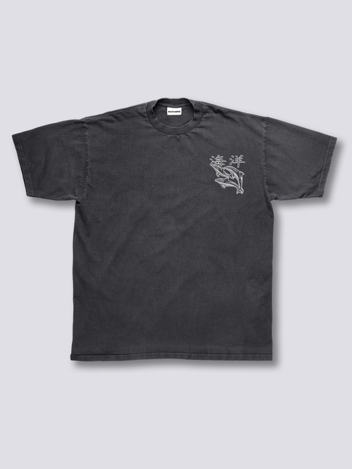 Dolphin Vintage T-Shirt - Black