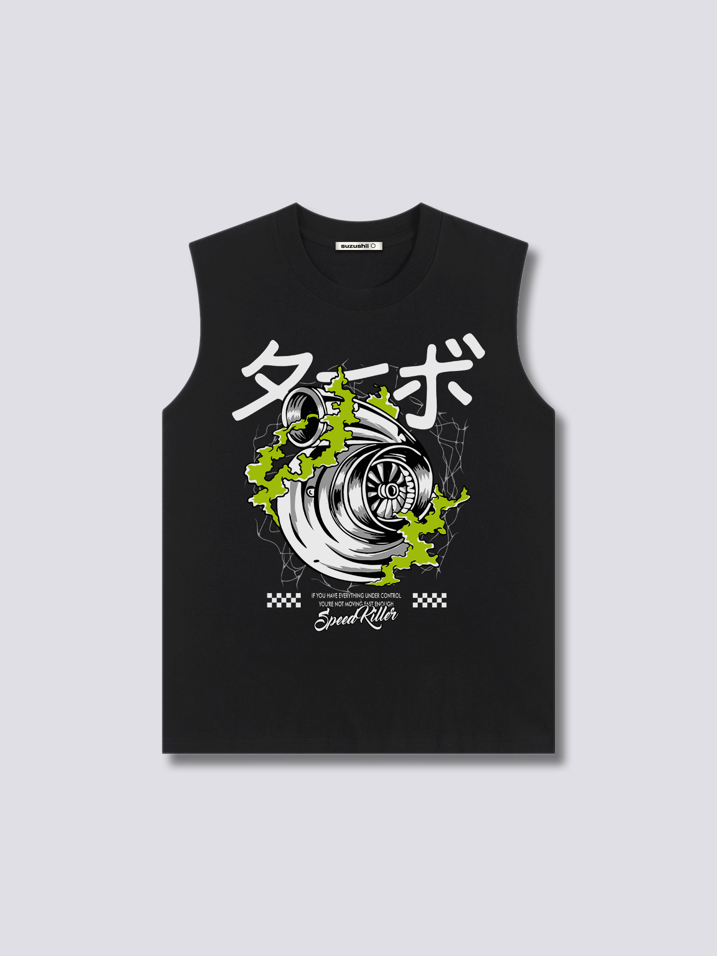 Front Print - Engine Tank Top
