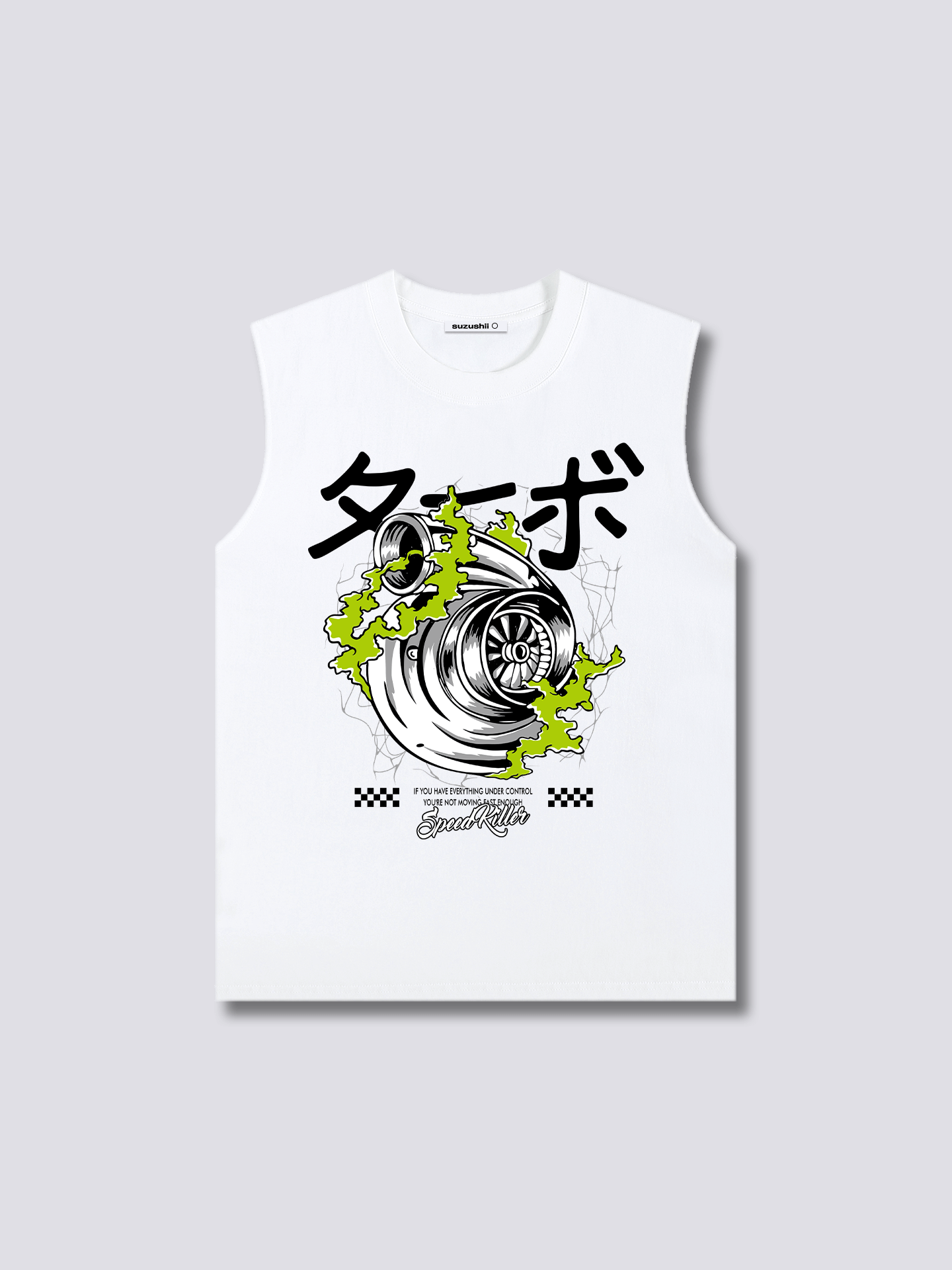 Front Print - Engine Tank Top