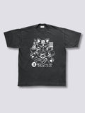 Front Print - Boozy Cat Vintage T-Shirt