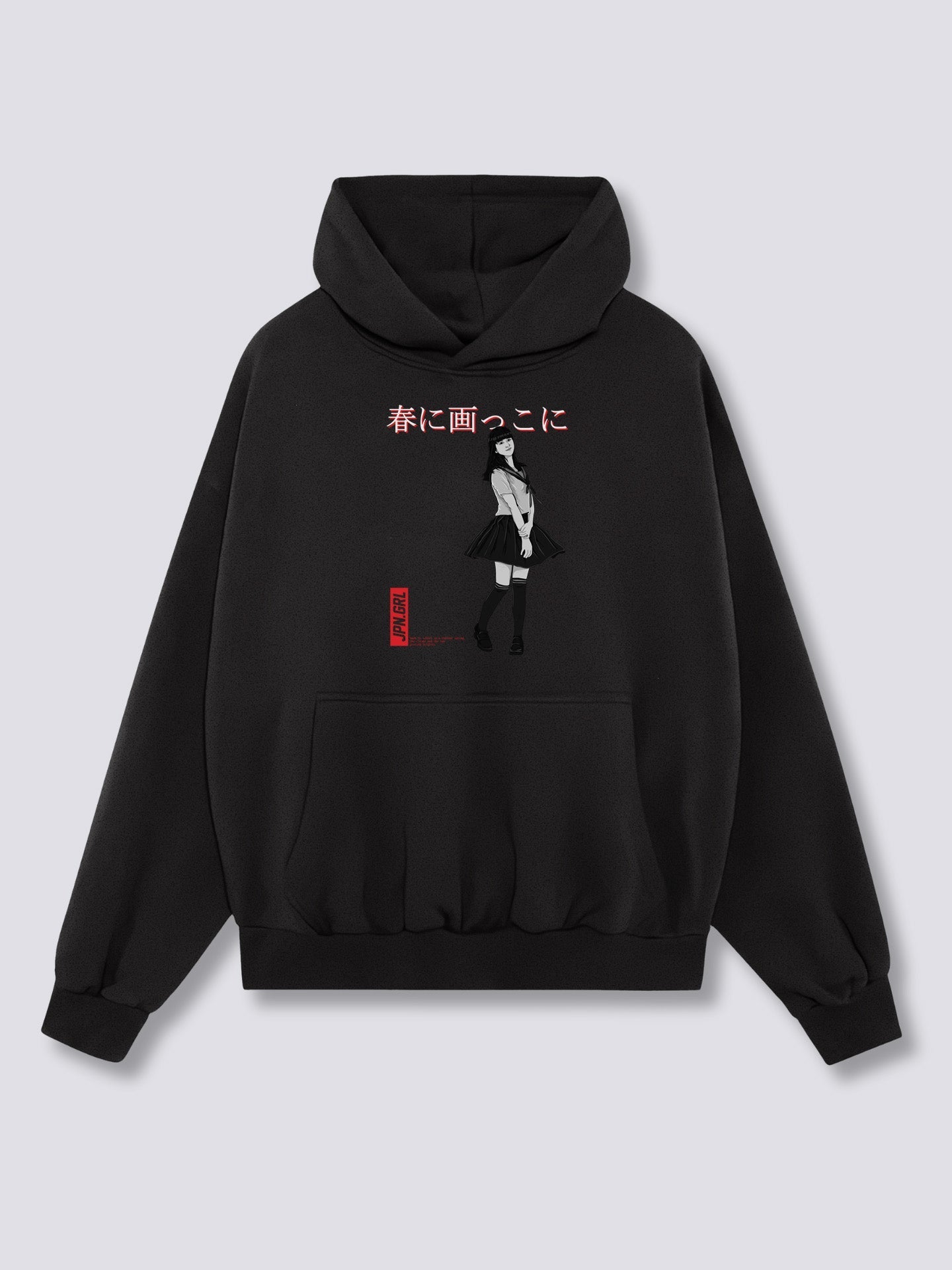 Front Print - Jpn Girl Hoodie