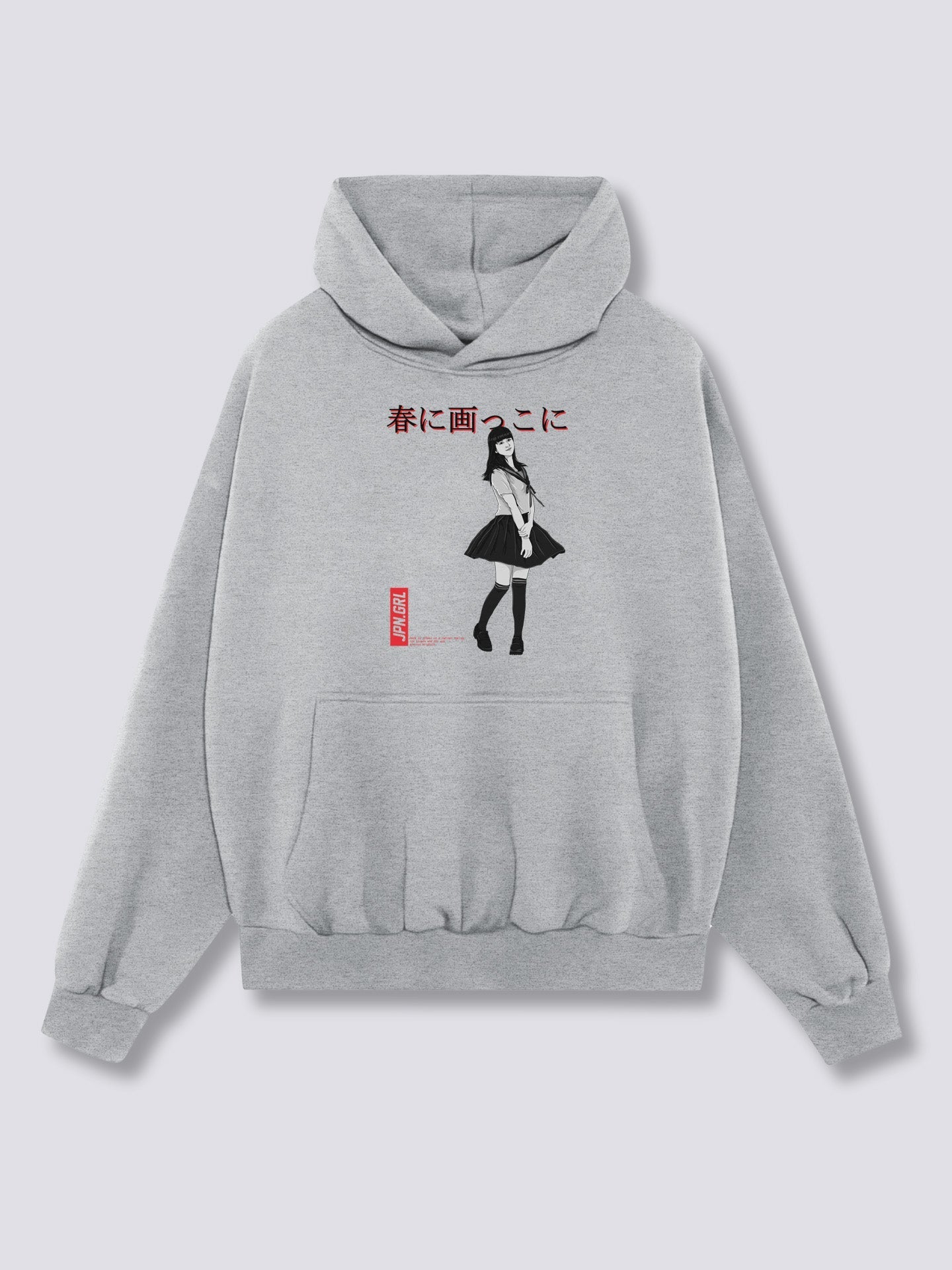 Front Print - Jpn Girl Hoodie