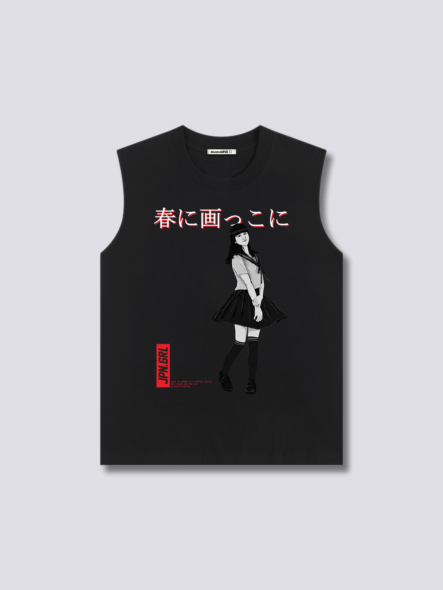 Front Print - Jpn Girl Tank Top