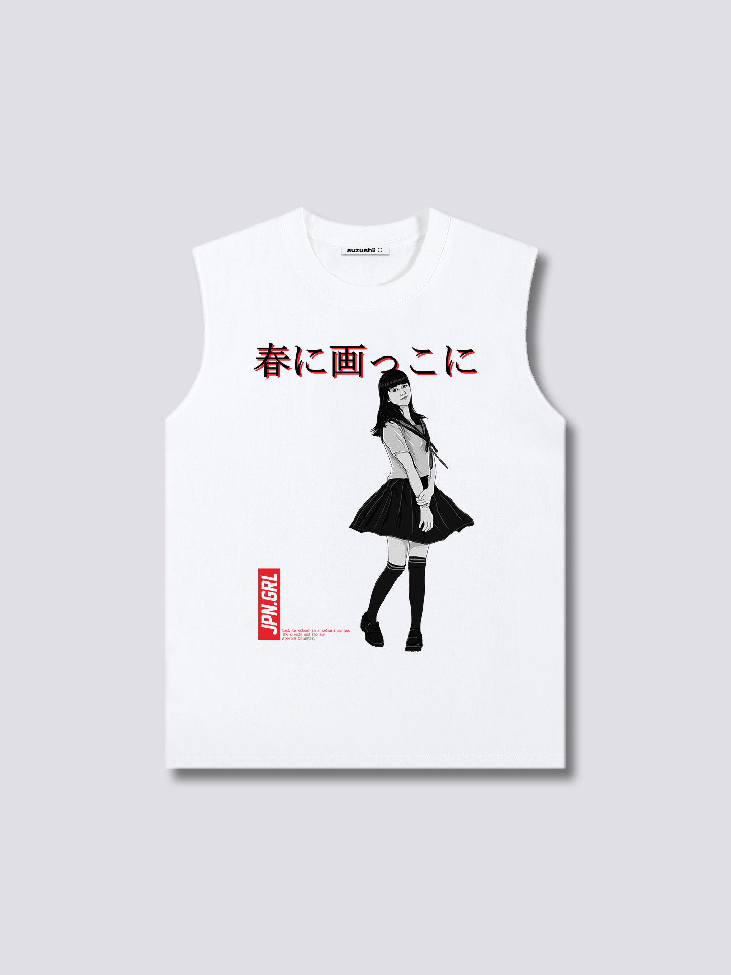 Front Print - Jpn Girl Tank Top