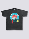 Front Print - Mount Fuji Vintage T-Shirt