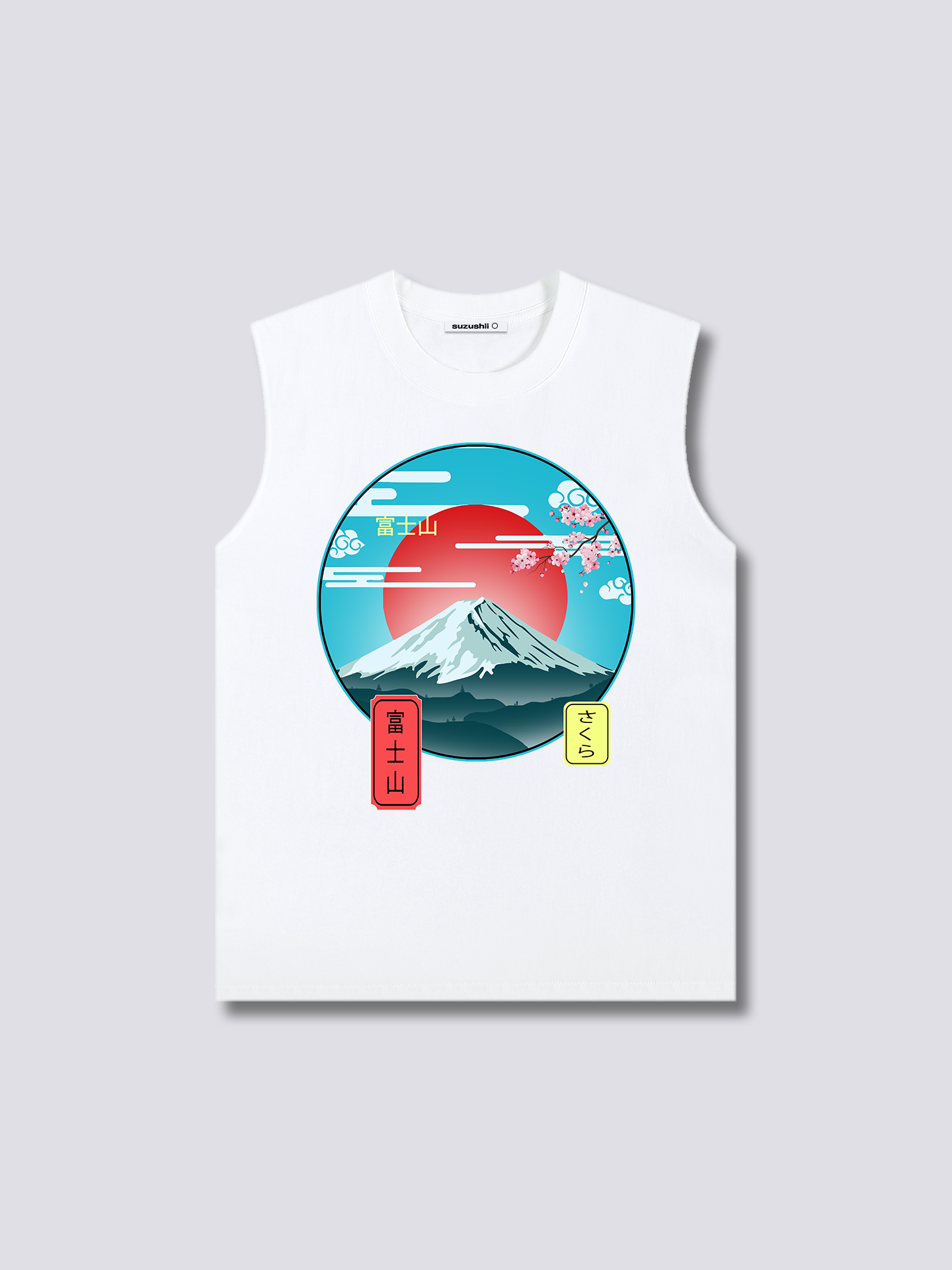 Front Print - Mount Fuji Tank Top