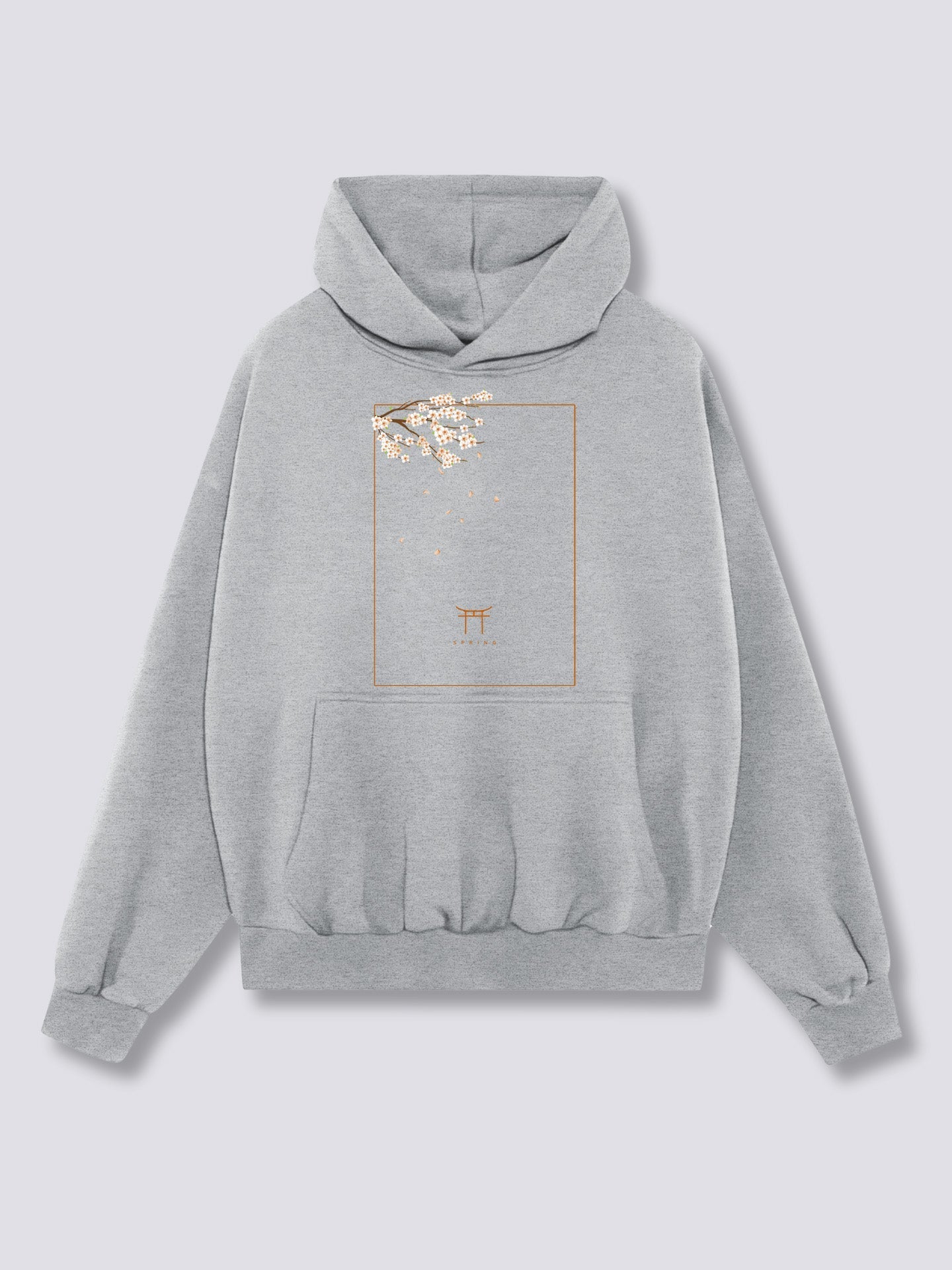 Front Print - Peach Blossom Hoodie