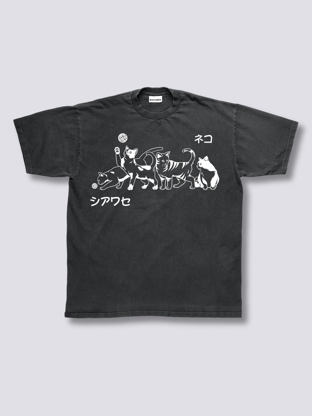 Front Print - Playful Vintage T-Shirt