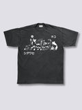 Front Print - Playful Vintage T-Shirt