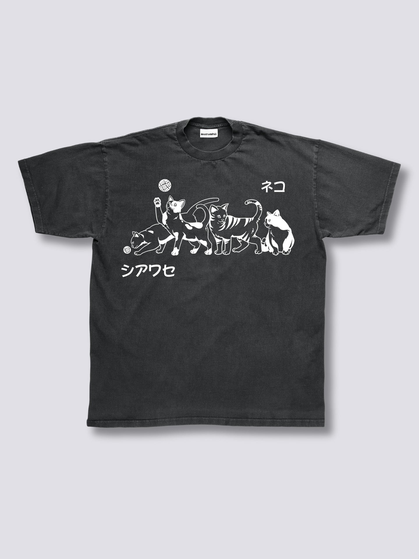Front Print - Playful Vintage T-Shirt