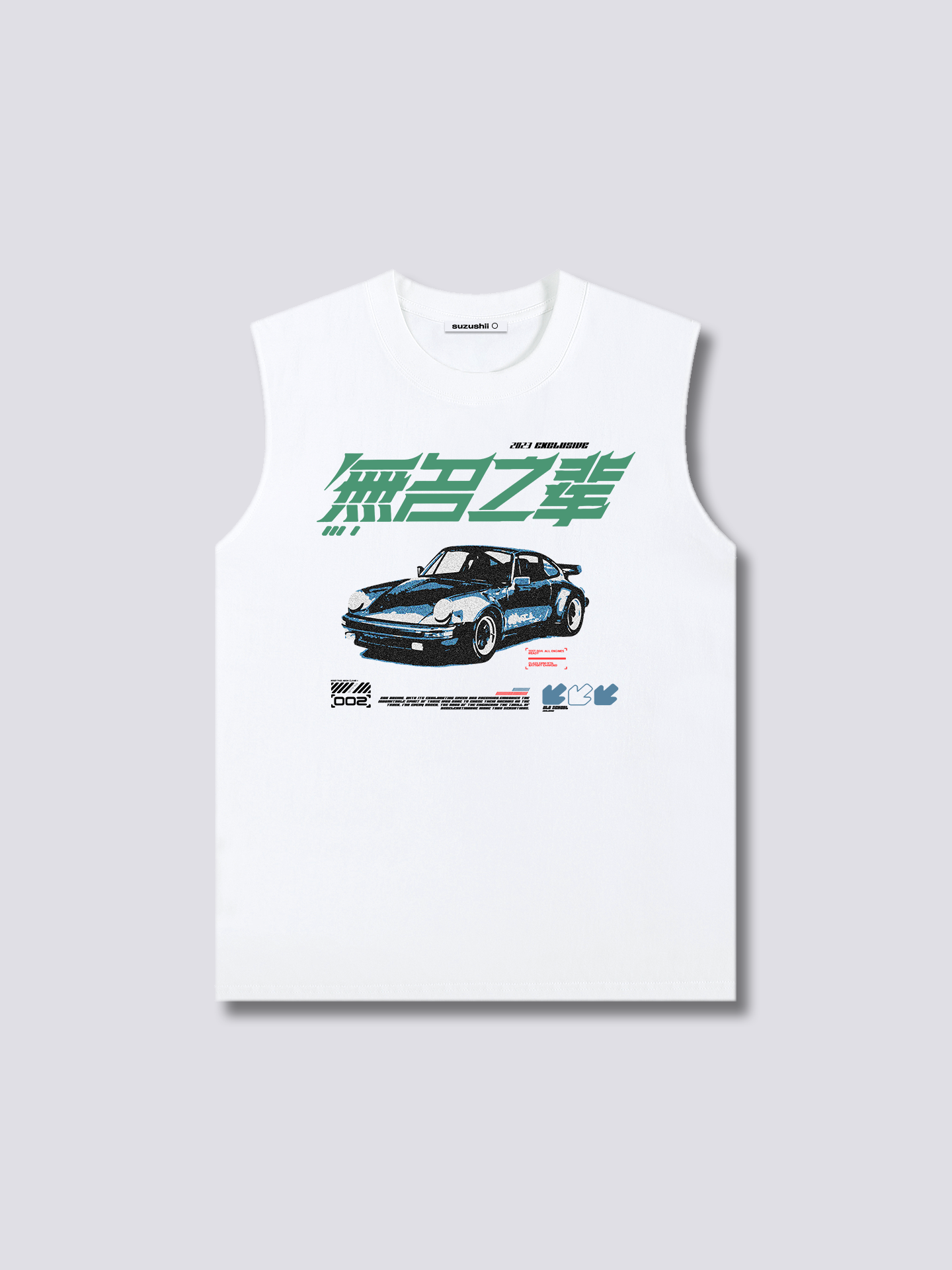 Front Print - Race Tank Top