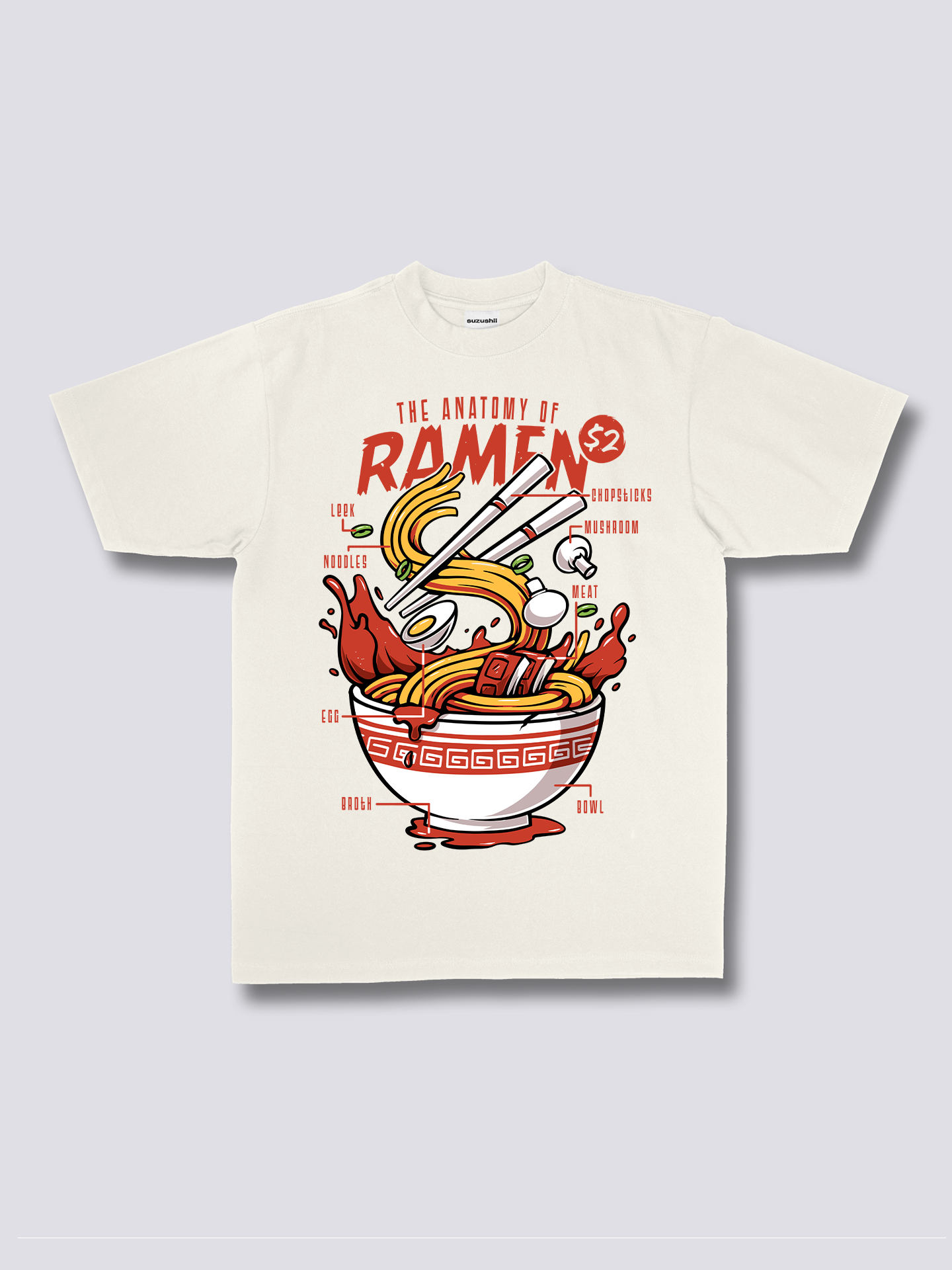 Front Print - Anatomy of Ramen T-Shirt