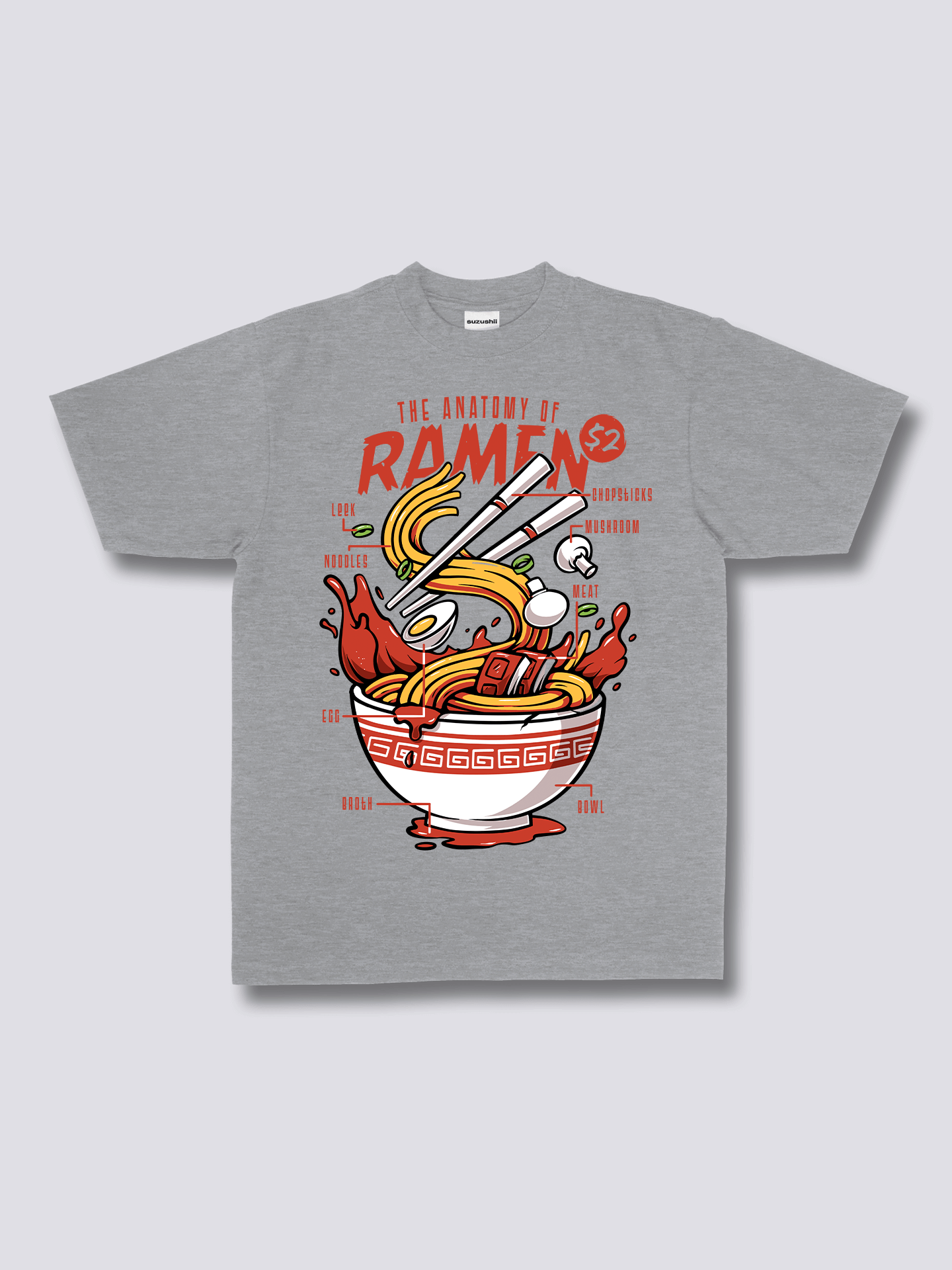 Front Print - Anatomy of Ramen T-Shirt
