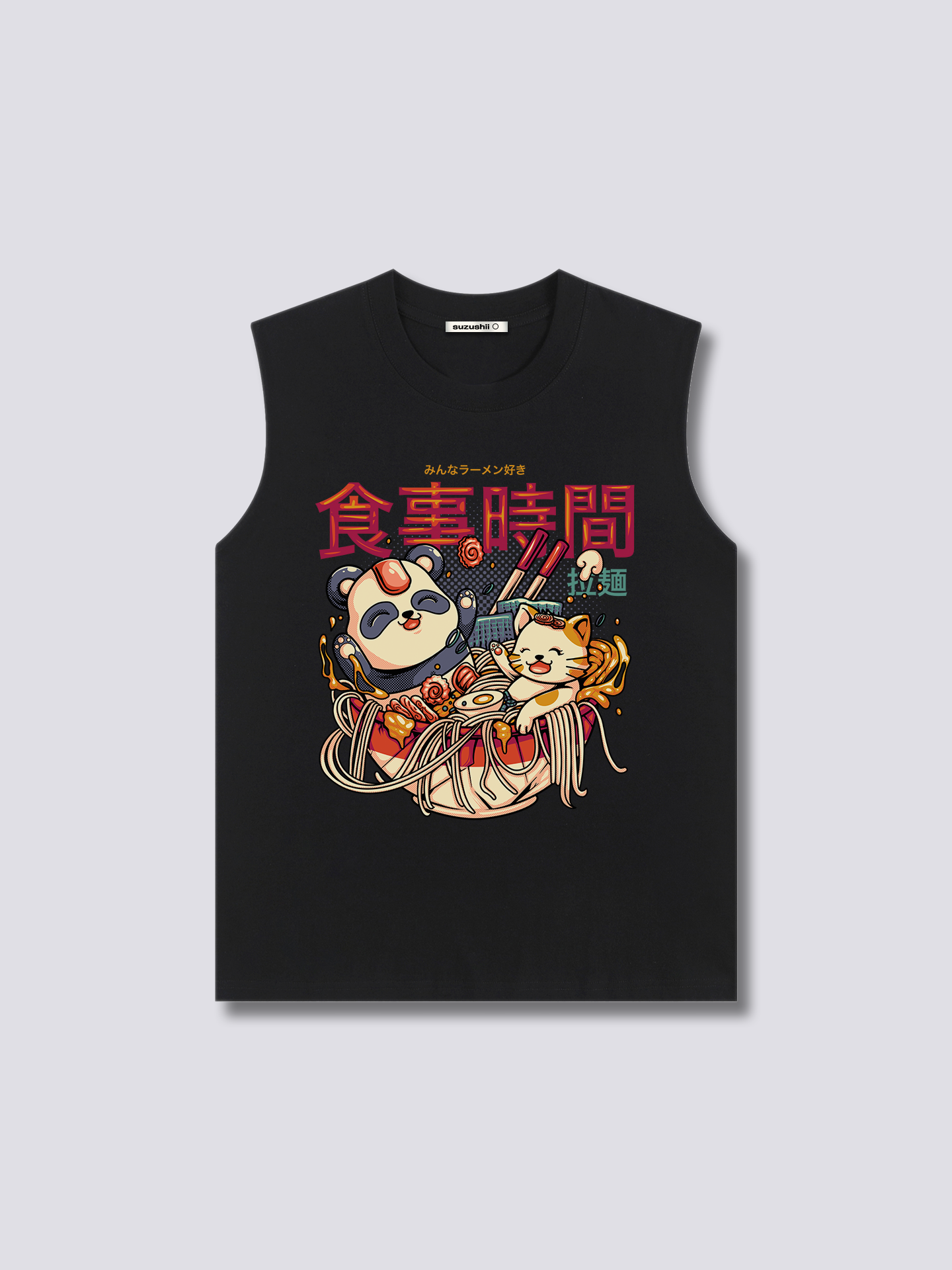 Front Print - Ramen Bath Tank Top