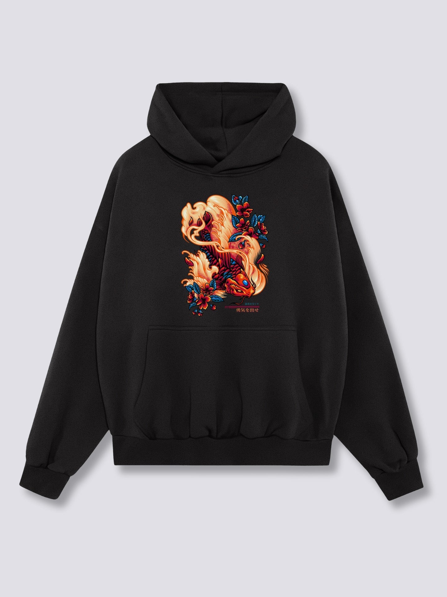 Front Print - Red Koi Hoodie