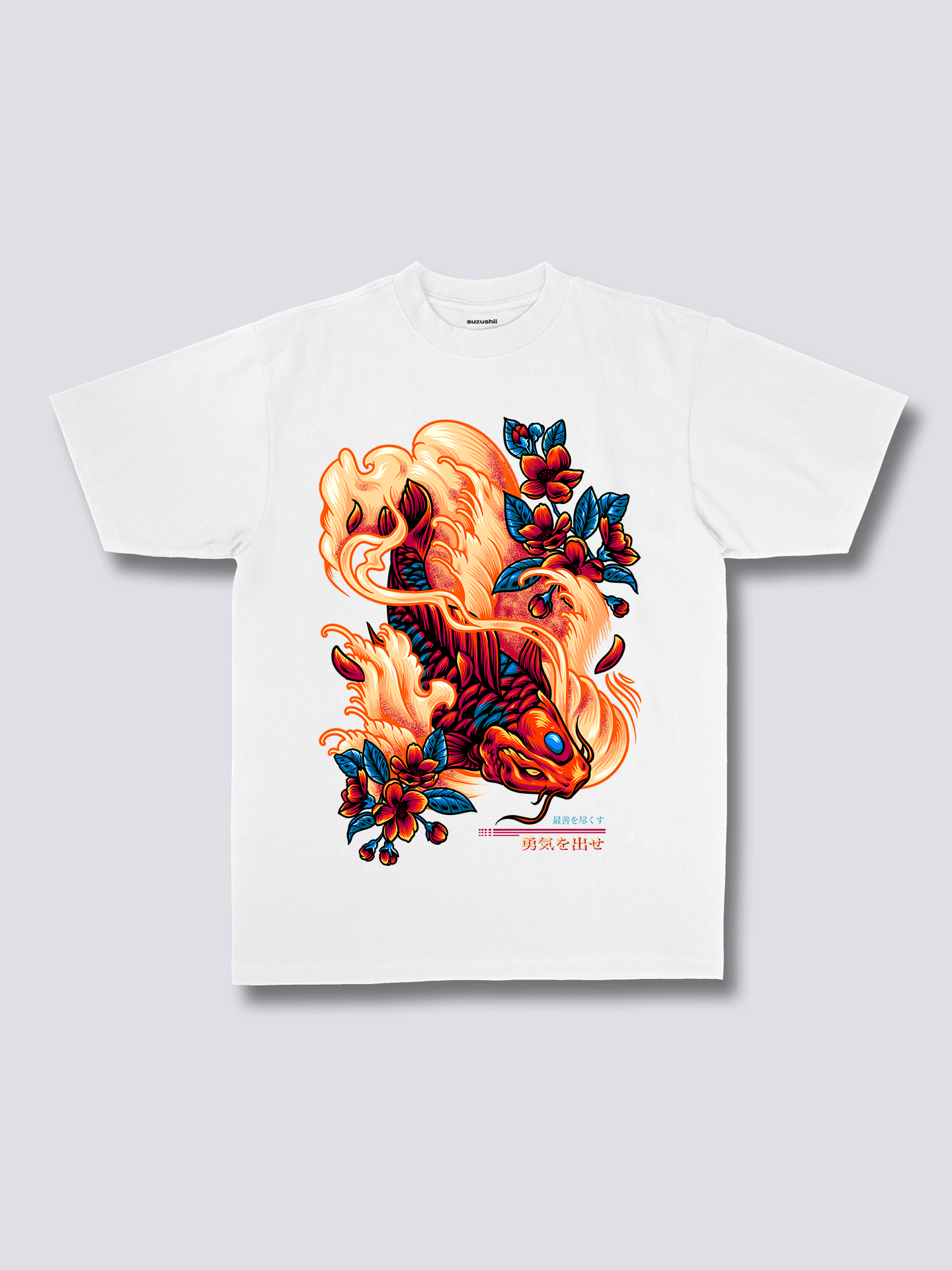Front Print - Red Koi T-Shirt