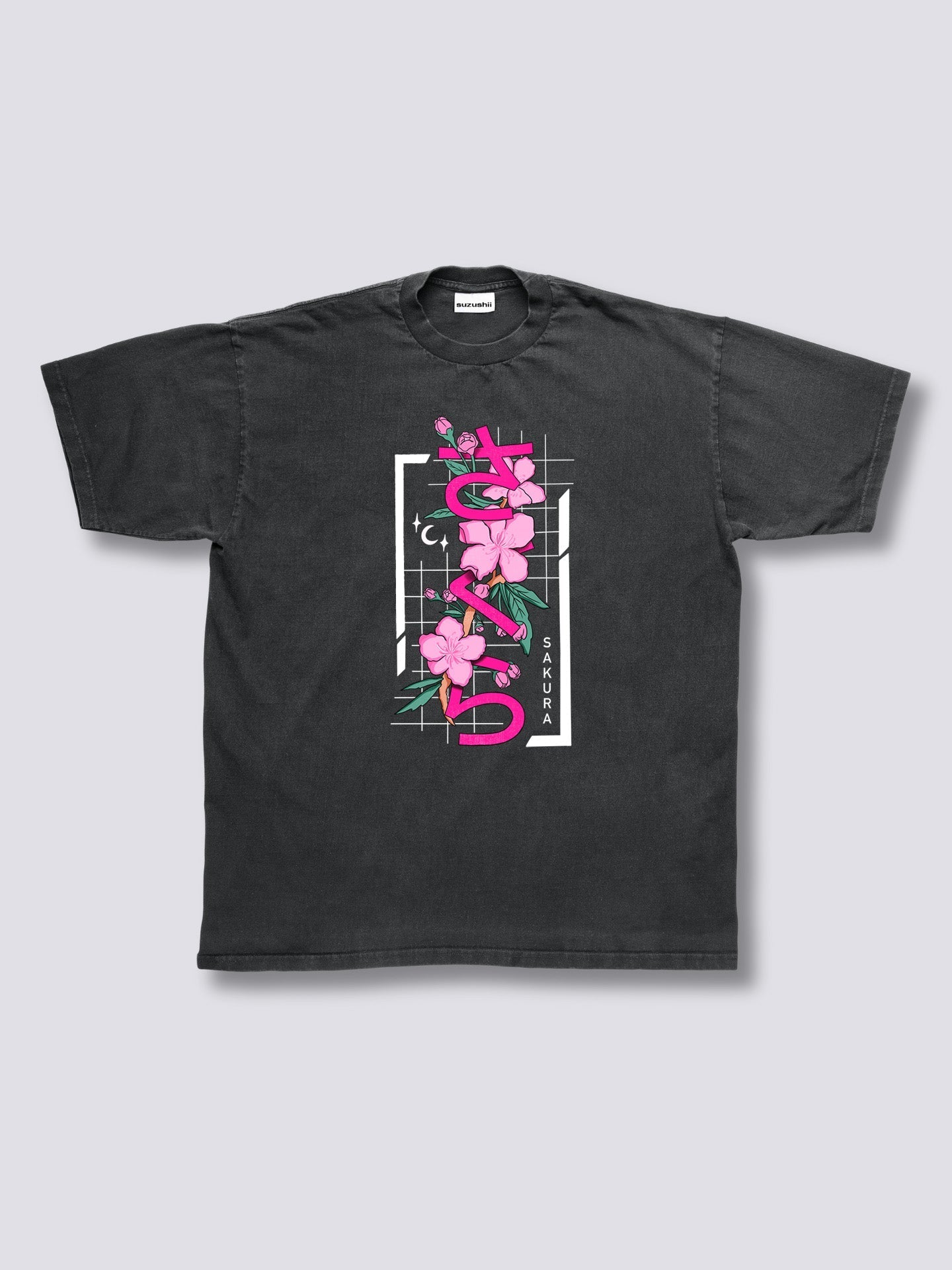 Front Print - Sakura Vintage T-Shirt