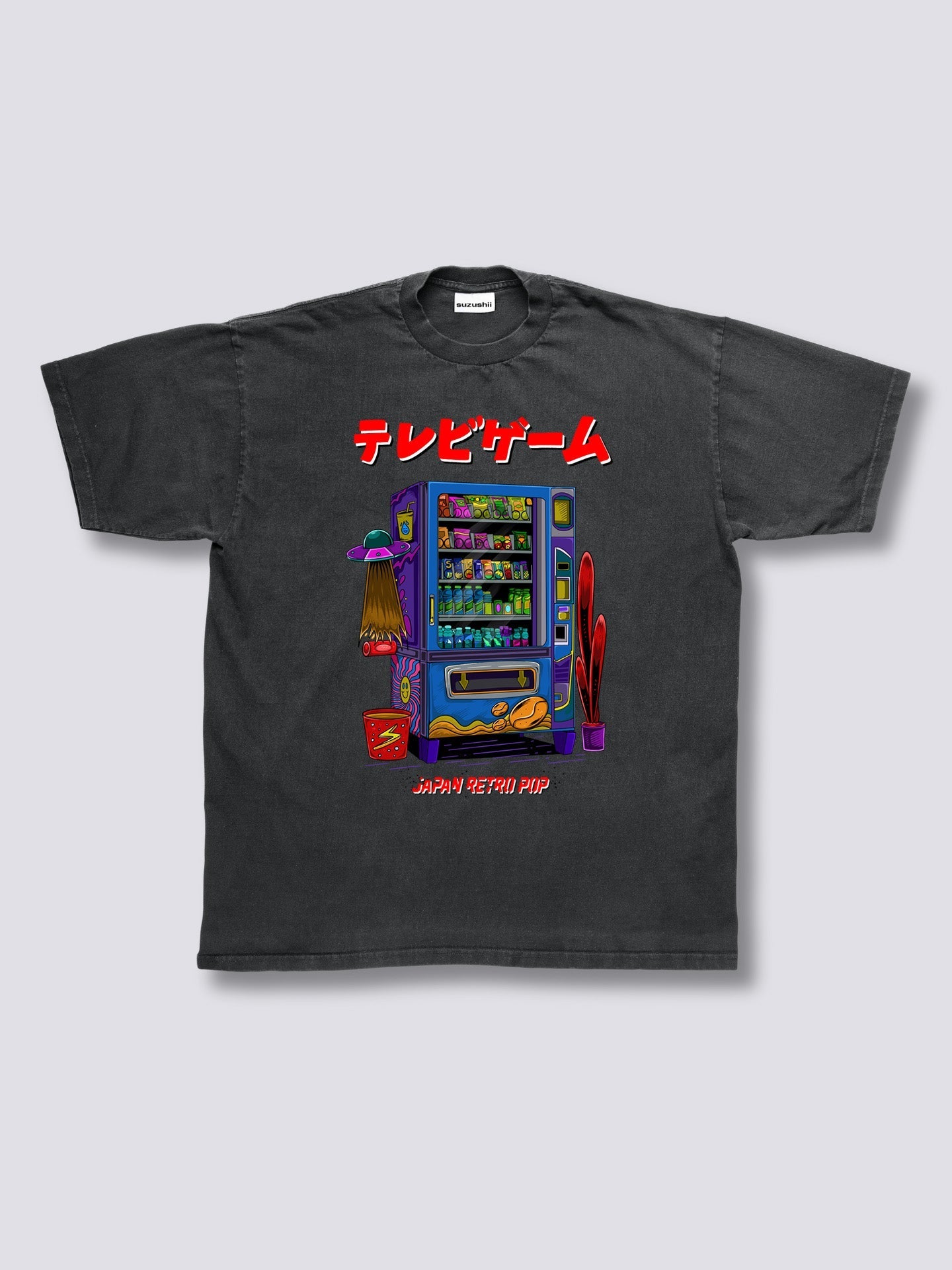 Front Print - Snack Machine Vintage T-Shirt