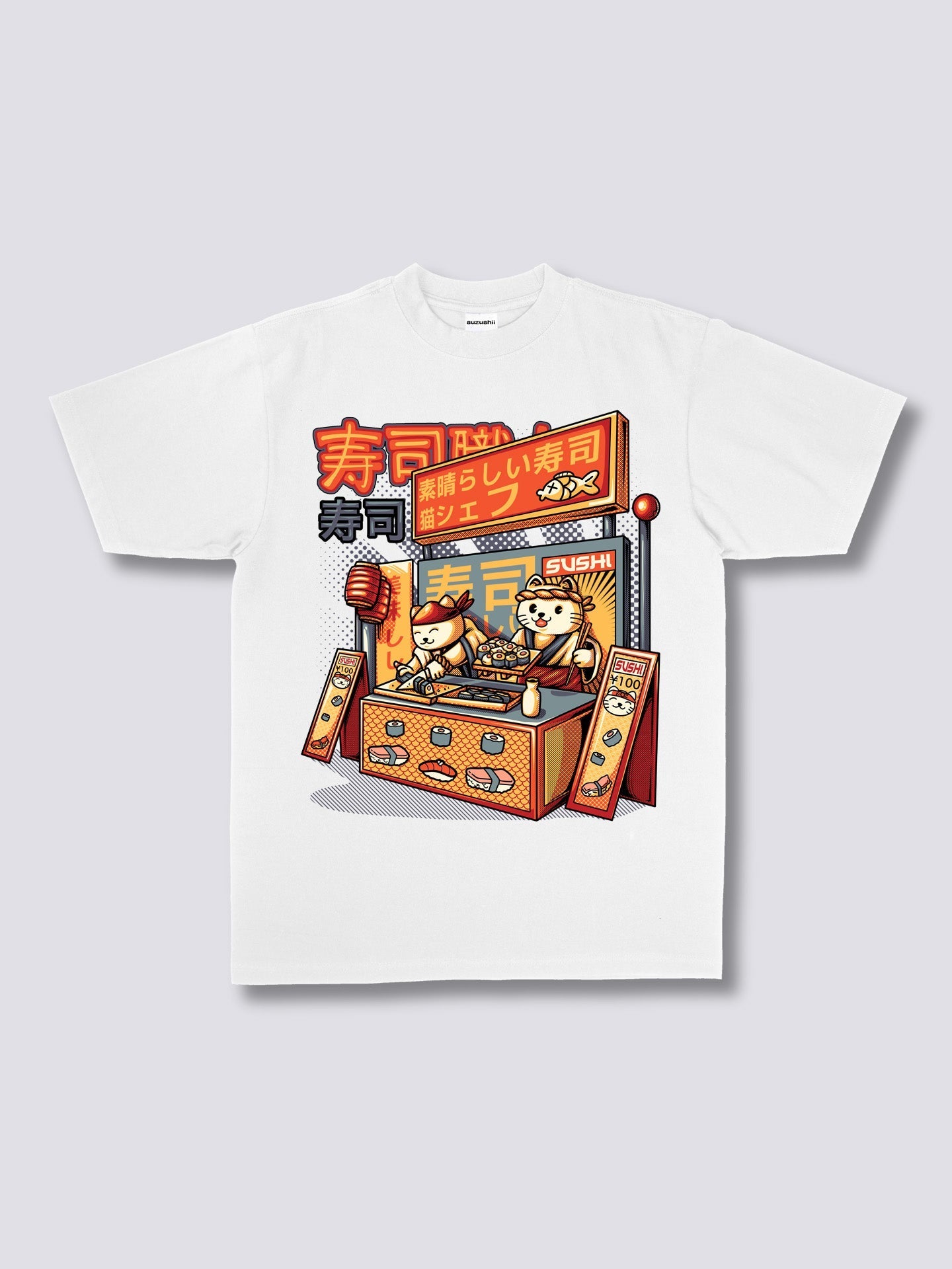Front Print - Sushi Shop T-Shirt