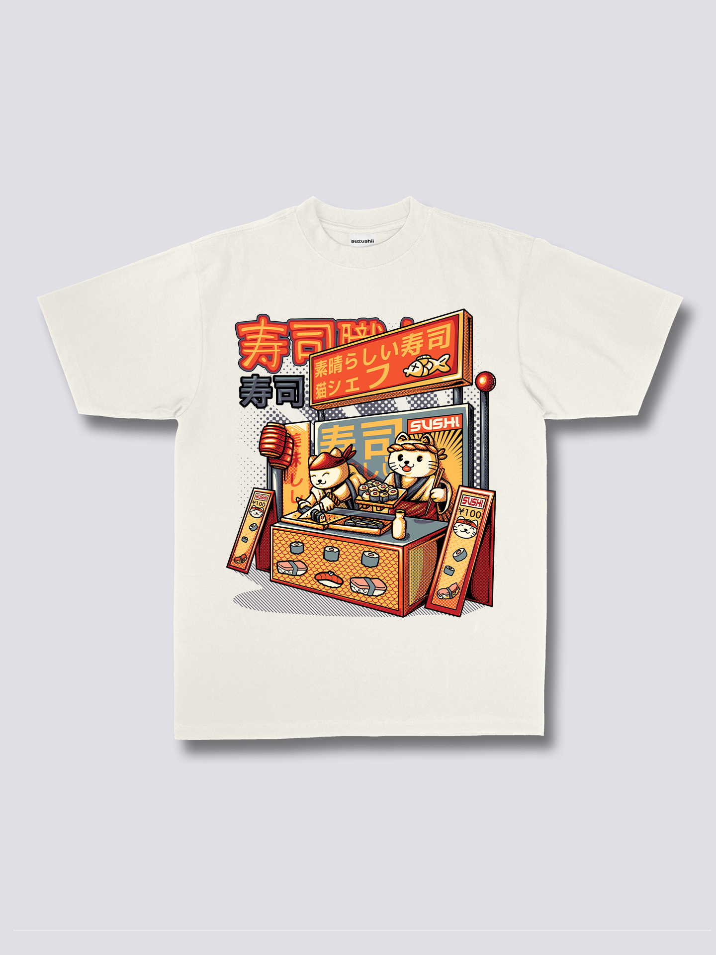 Front Print - Sushi Shop T-Shirt