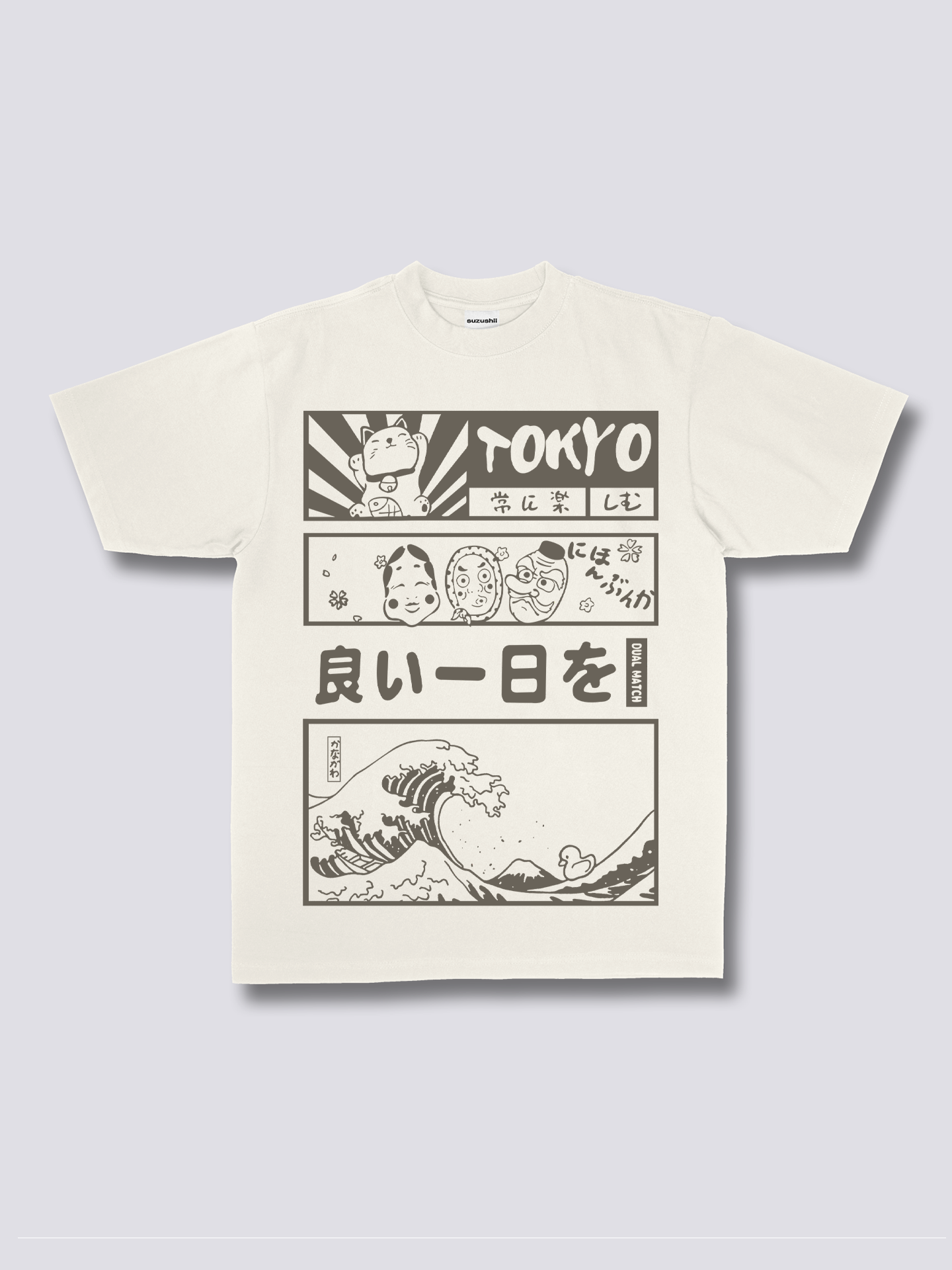 Front Print - Tokyo Wave T-Shirt