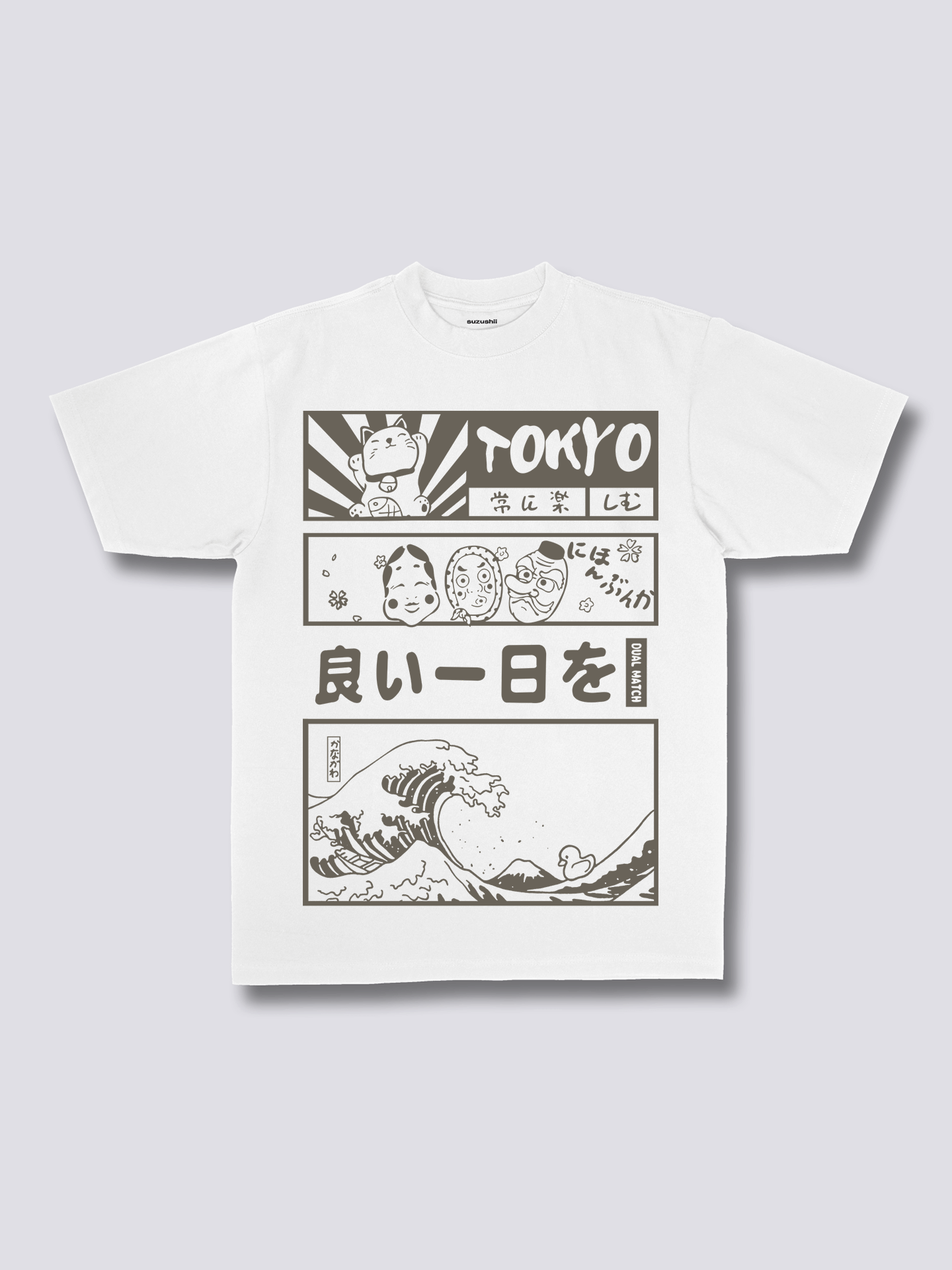 Front Print - Tokyo Wave T-Shirt