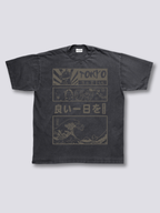 Front Print - Tokyo Wave Vintage T-Shirt
