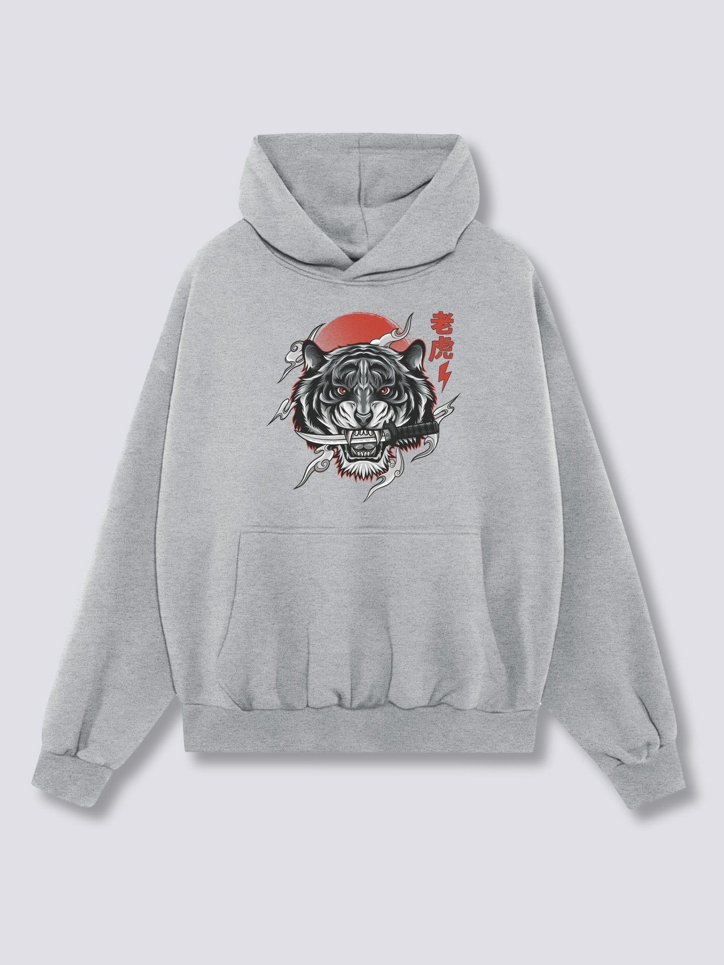Front Print - White Tiger Hoodie